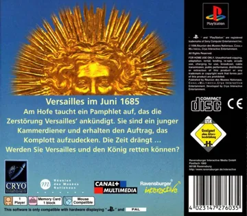 Versailles - Verschwoerung am Hof (GE) box cover back